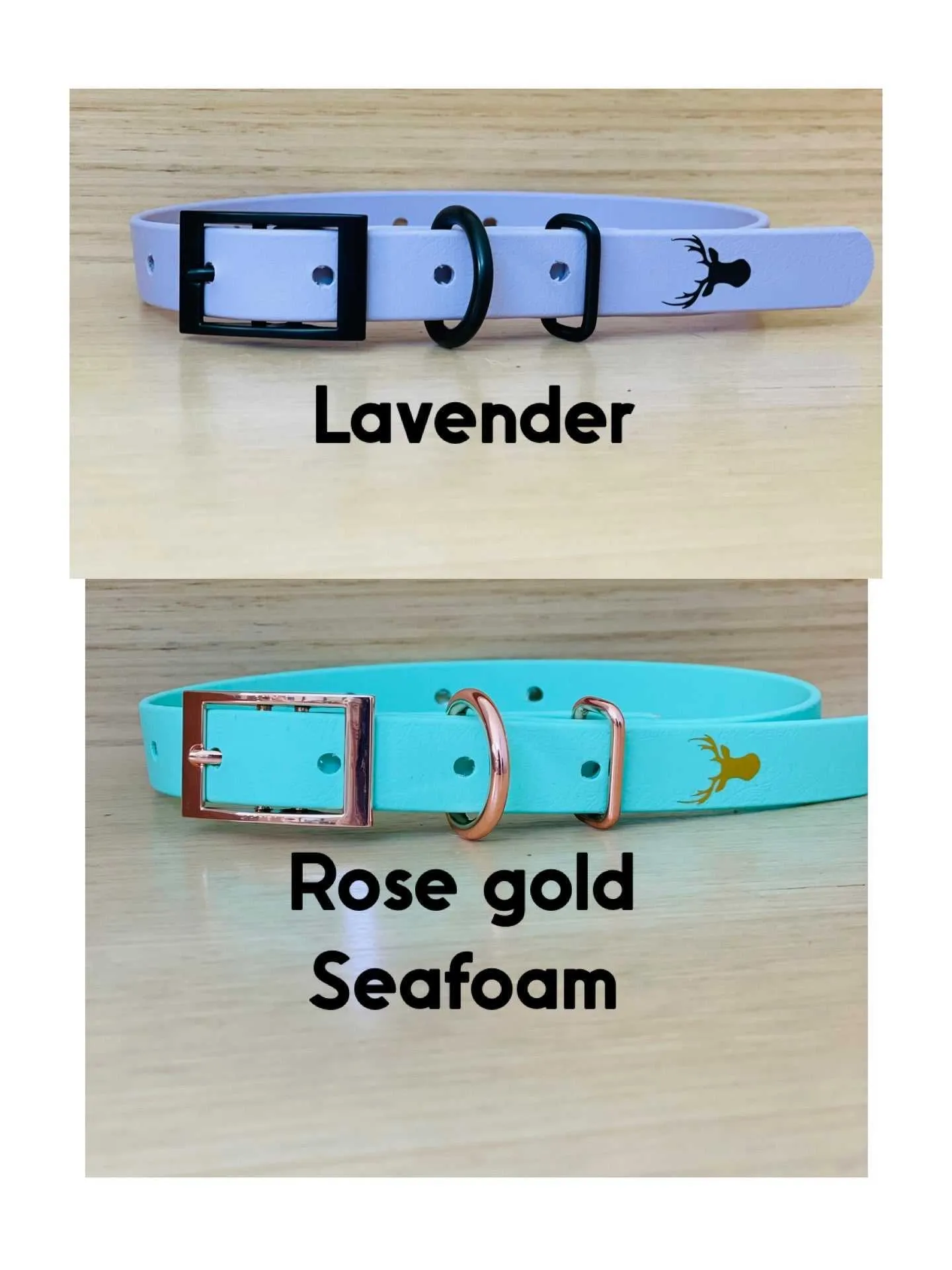 19mm wide biothane dog collar, fit size 26-46cm neck