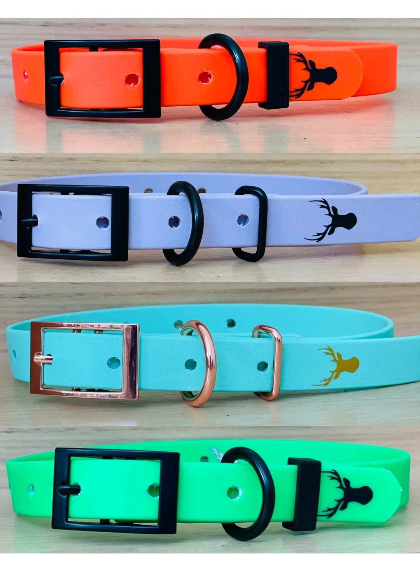 19mm wide biothane dog collar, fit size 26-46cm neck