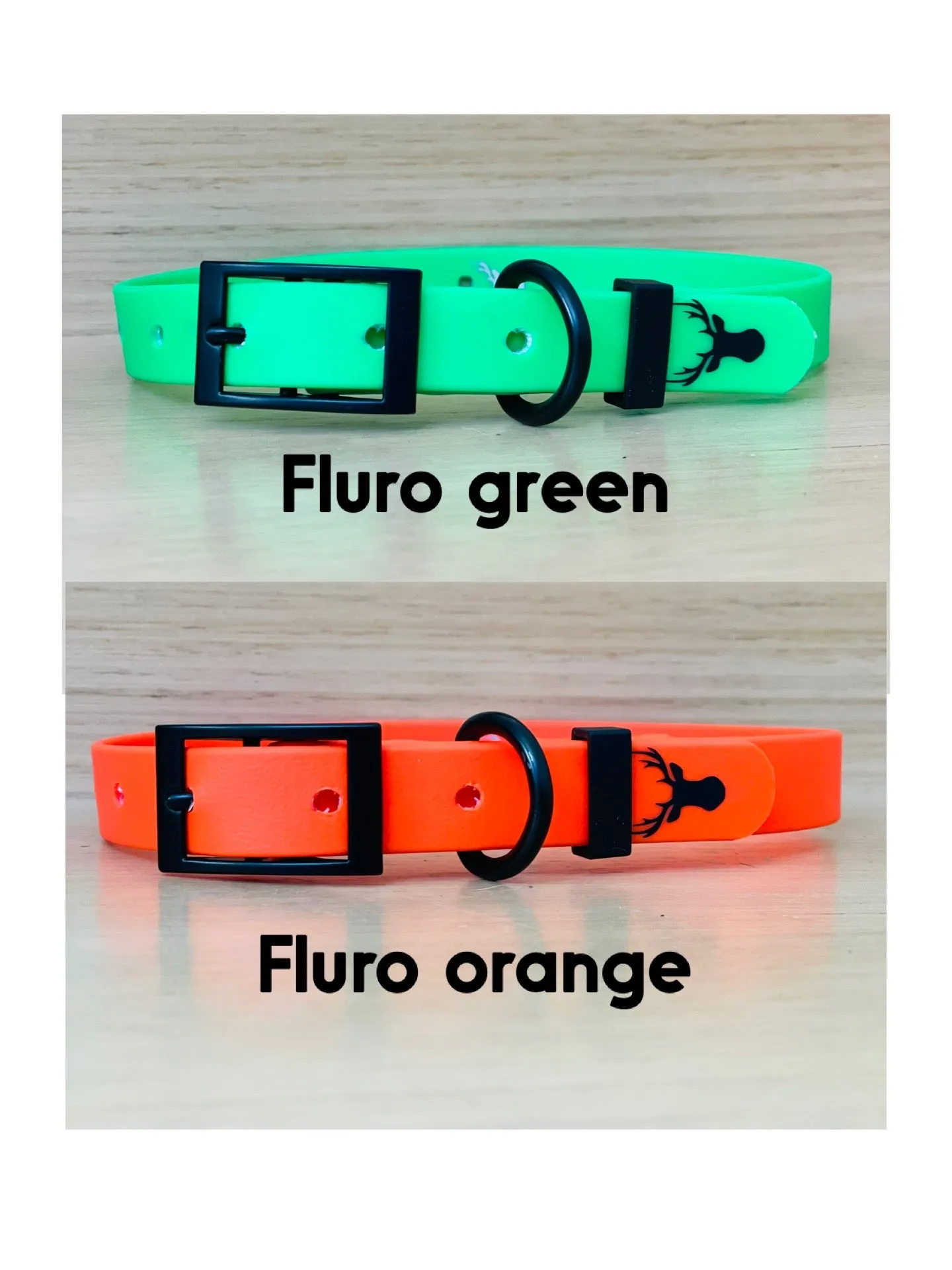 19mm wide biothane dog collar, fit size 26-46cm neck