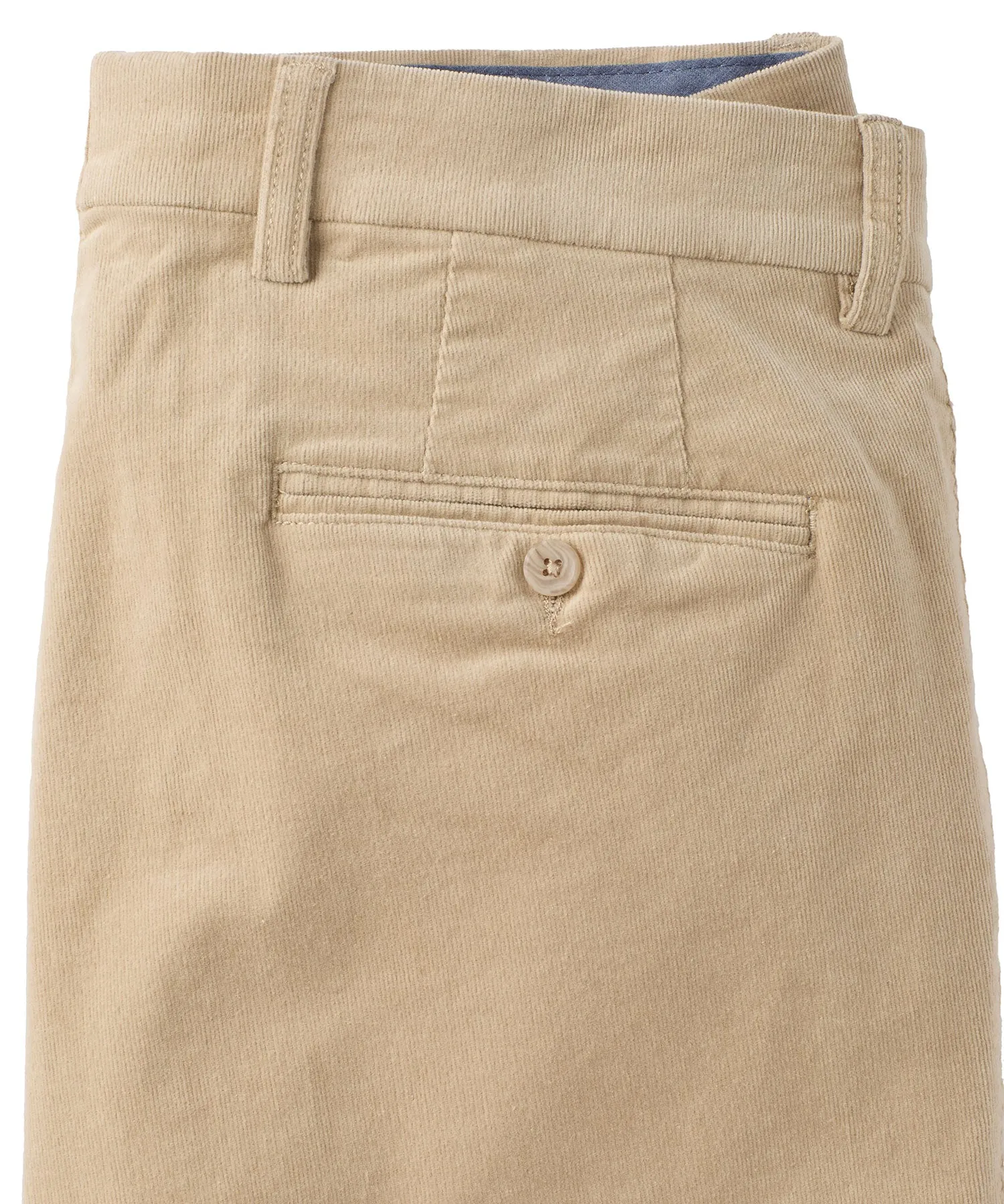 21-Wale Corduroy Flat-Front Pant