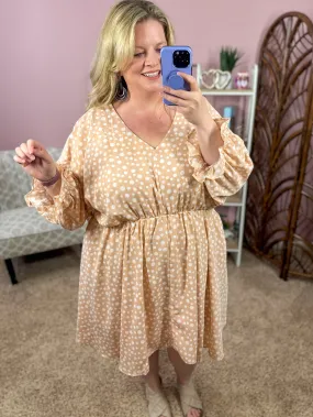 All Things Considering Babydoll Dress - Taupe