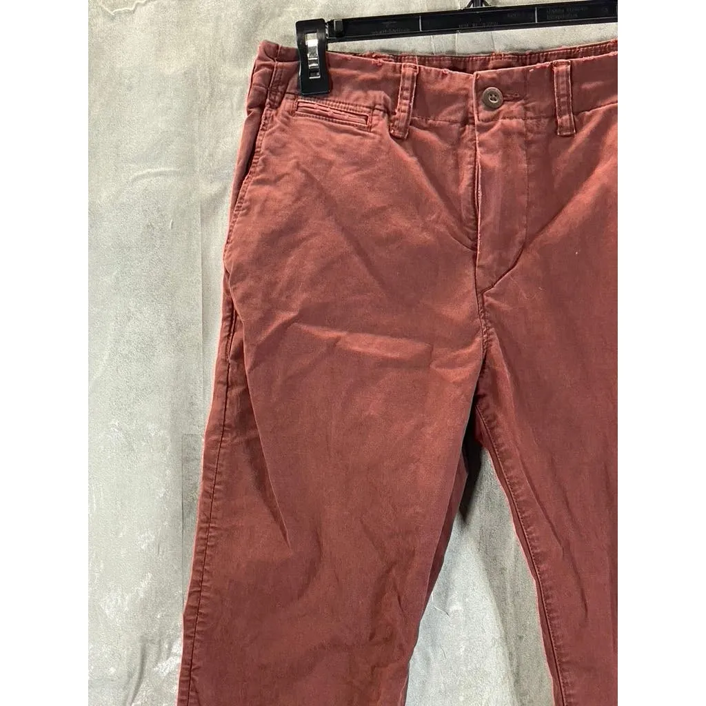 AMERICAN EAGLE OUTFITTERS Men's Brown Corduroy Slim-Fit Pants SZ 29X32