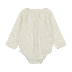 Analogie Gauze Dot Romper - Off Navy