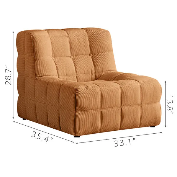 Bean Bag Modern Corduroy Chair Lazy Sofa