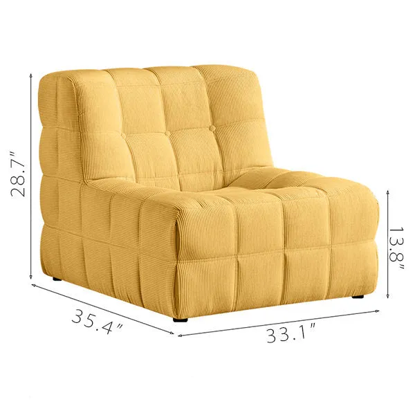 Bean Bag Modern Corduroy Chair Lazy Sofa