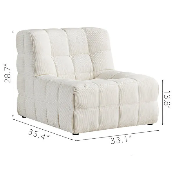 Bean Bag Modern Corduroy Chair Lazy Sofa