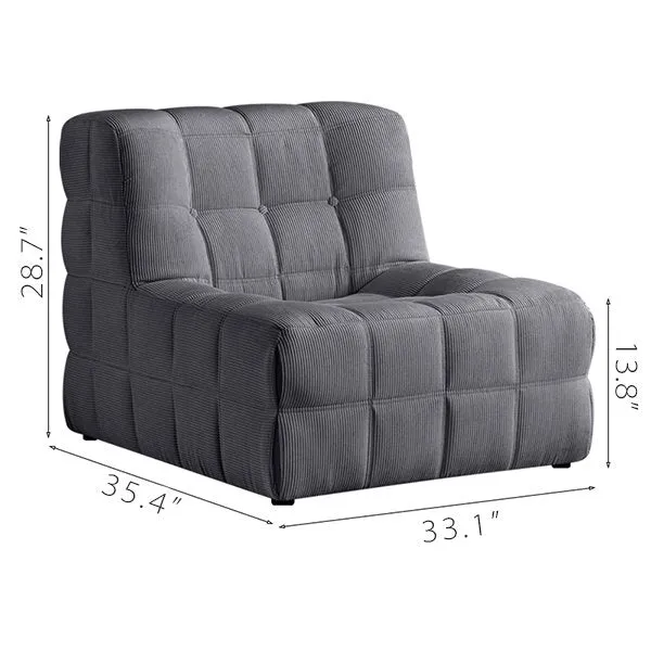 Bean Bag Modern Corduroy Chair Lazy Sofa