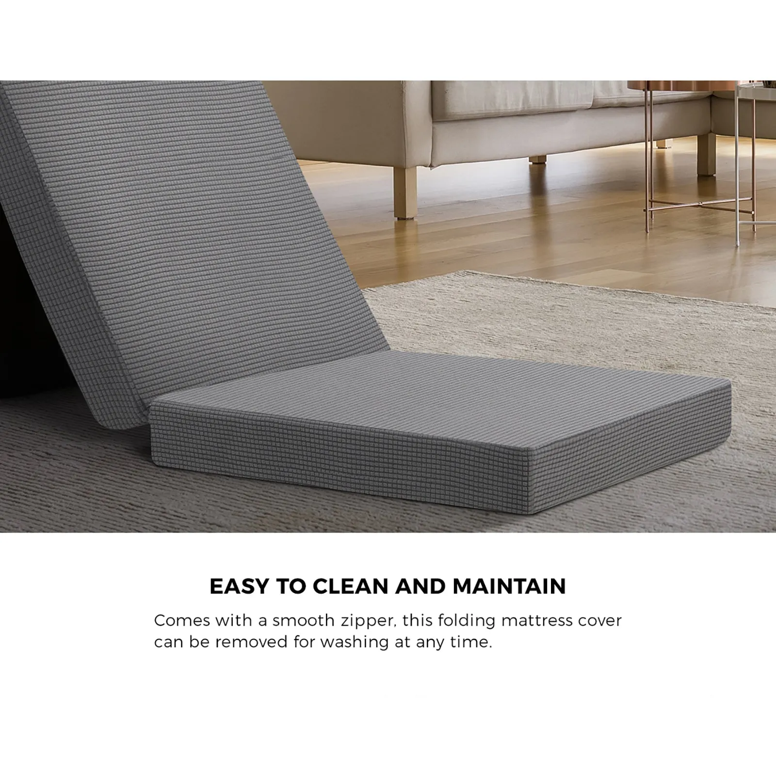 Bedra Foldable Mattress Folding Sofa Bed Trifold Sleeping Camping Cushion Single