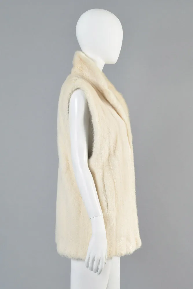 Bill Blass White Mink Gilet