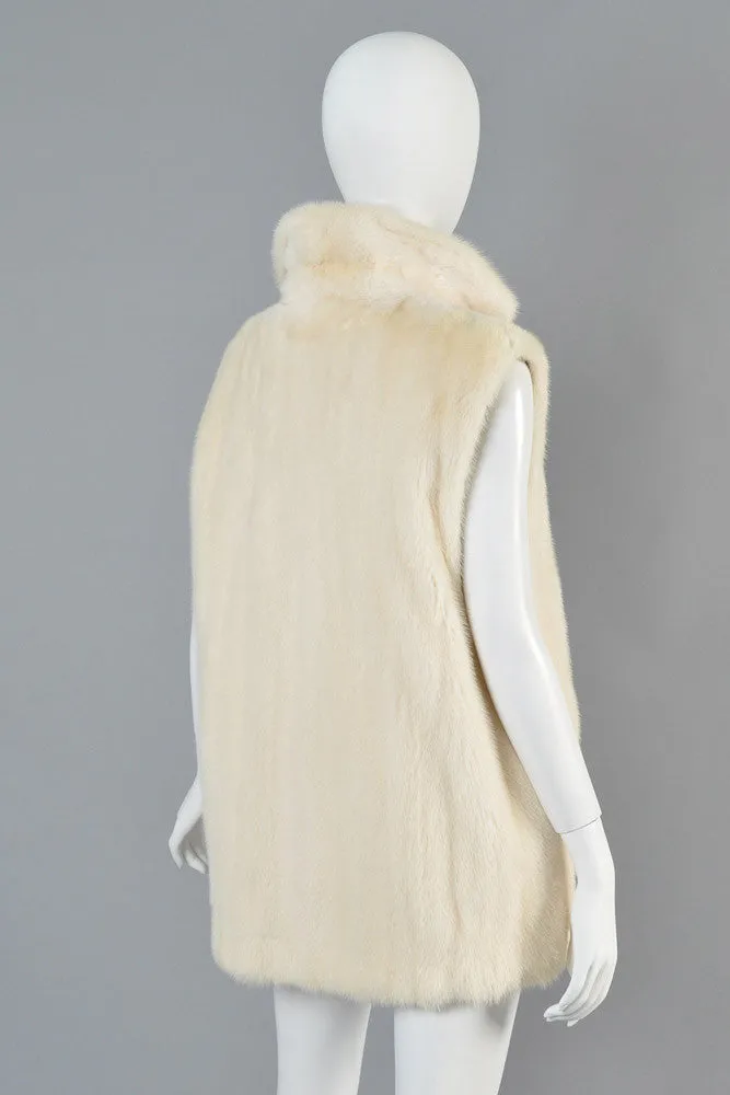 Bill Blass White Mink Gilet