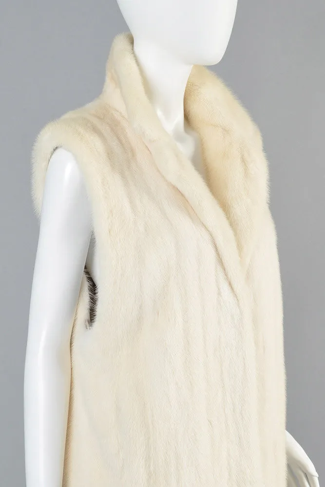 Bill Blass White Mink Gilet
