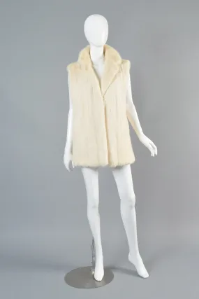 Bill Blass White Mink Gilet
