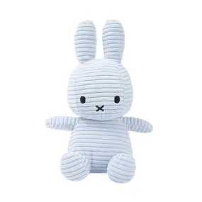 Bon Bon Toys Miffy Sitting Corduroy Plush Toy - Ice Blue