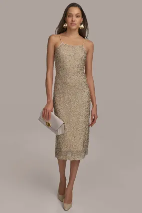 BUGLE BEAD SLIP DRESS