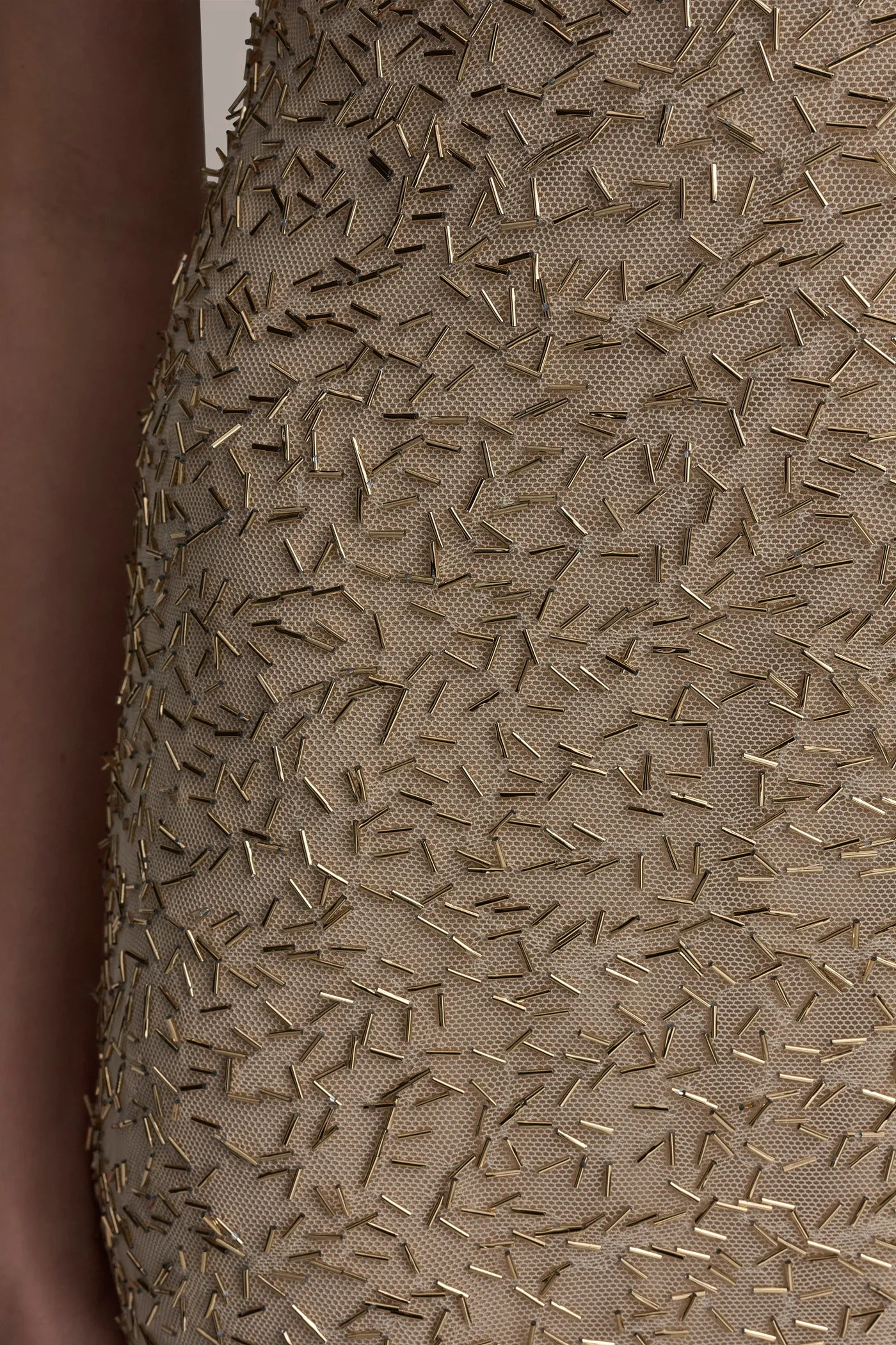 BUGLE BEAD SLIP DRESS