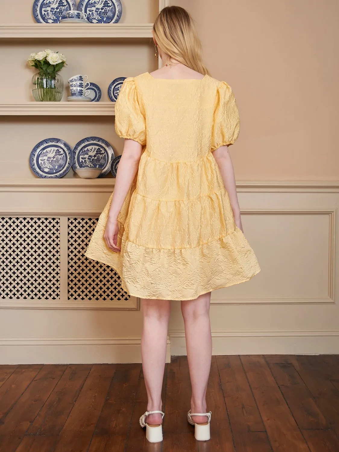 Buttercup Puff Sleeve Mini Dress