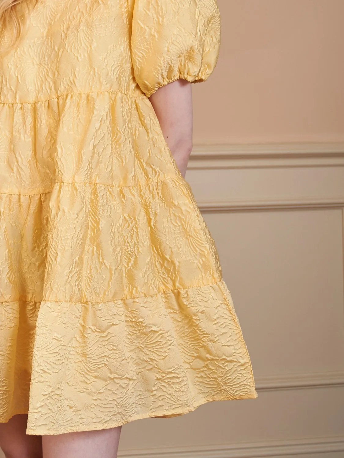 Buttercup Puff Sleeve Mini Dress