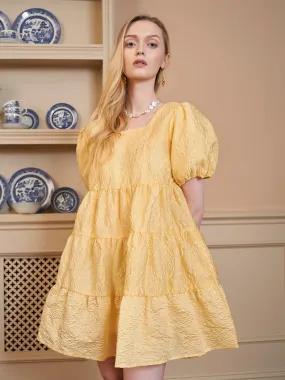 Buttercup Puff Sleeve Mini Dress