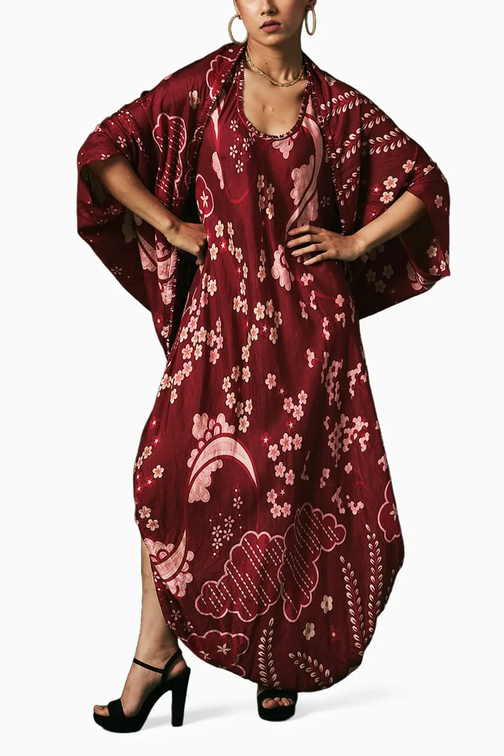 Calendula Dress with Cape