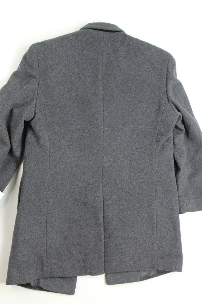 Calvin Klein Mens Slim fit Overcoat Coat 38 S Grey Solid