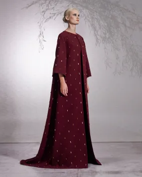 Cape - Crystal Beaded Bell Sleeve Cape