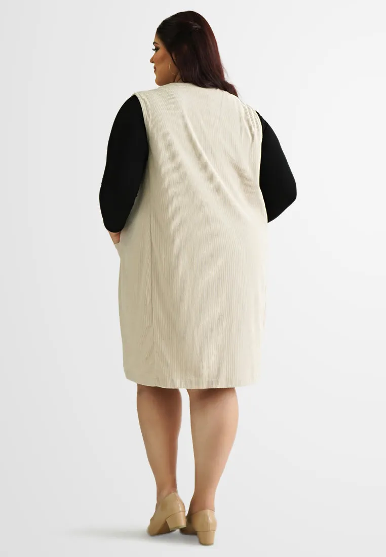 Carter Corduroy Long Button Vest