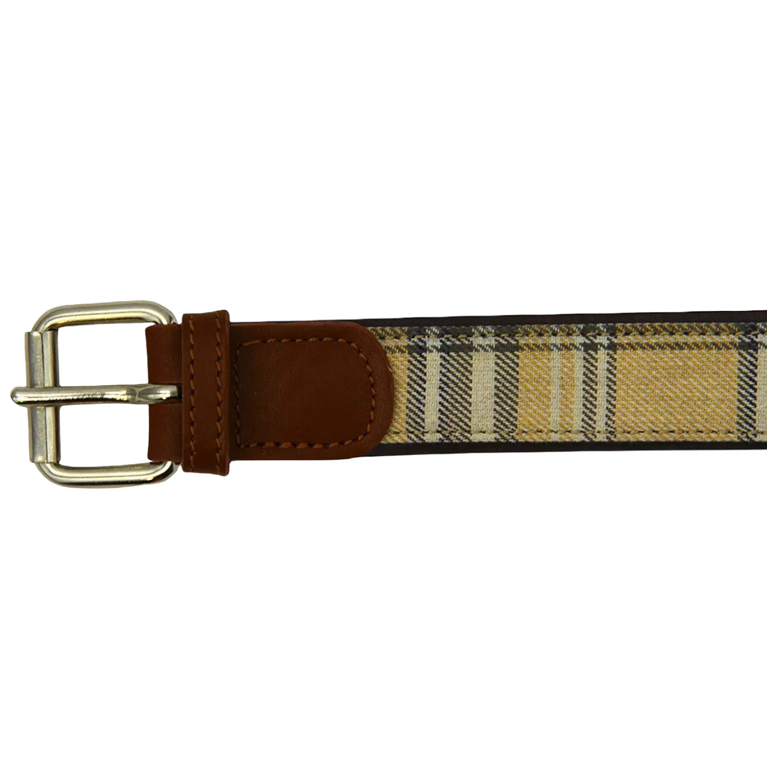 cheri tartan collar - brown