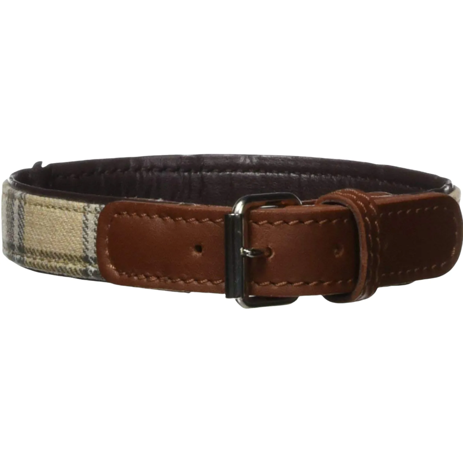 cheri tartan collar - brown
