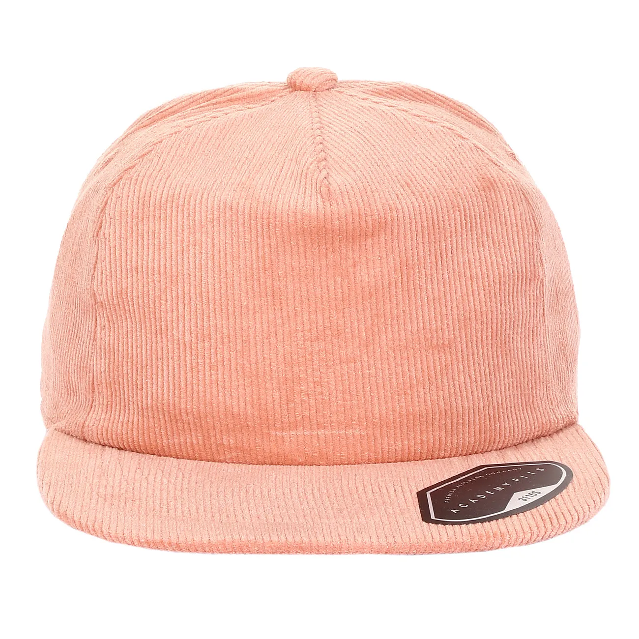 Corduroy Unstructured Flat Bill Adjustable Snapback Hat