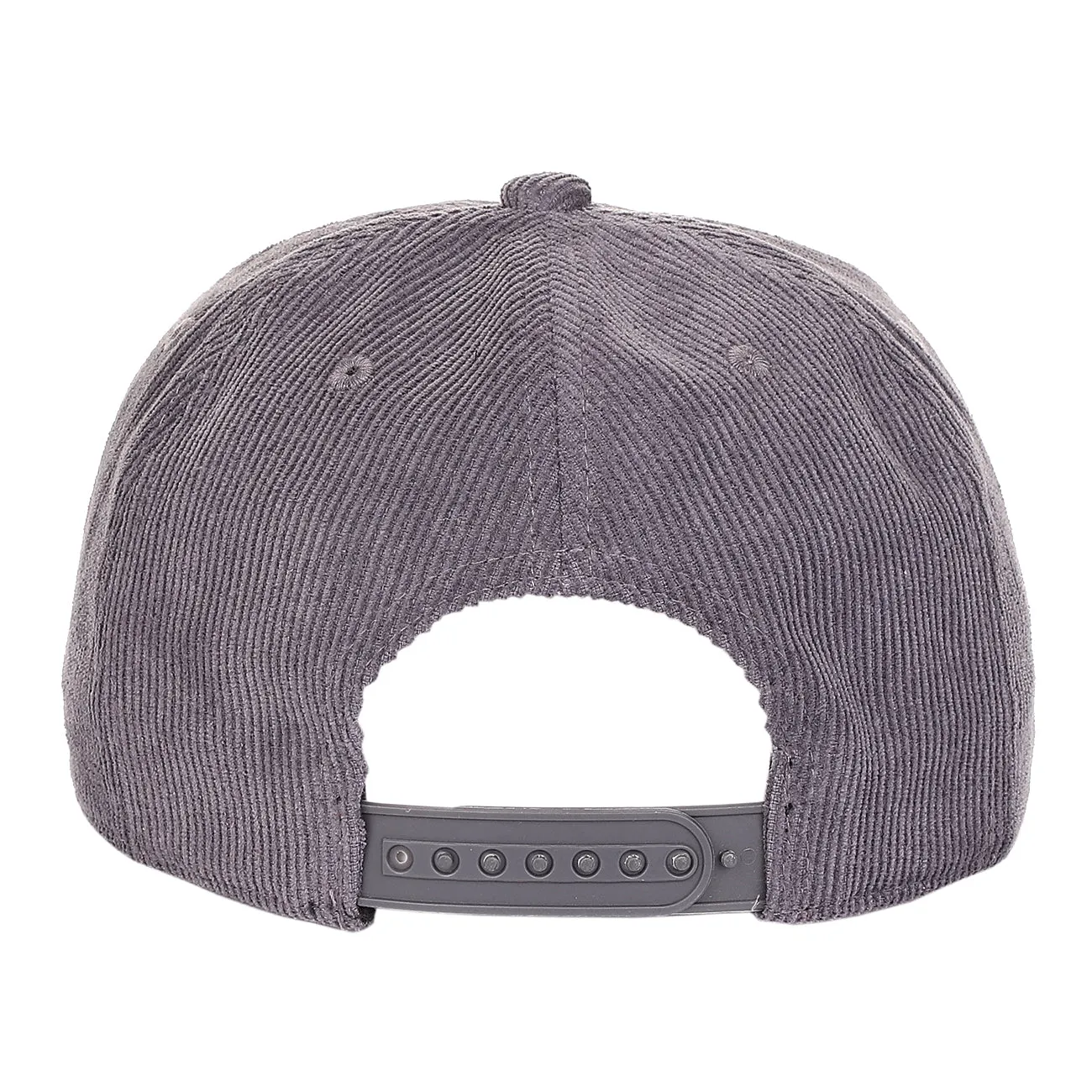 Corduroy Unstructured Flat Bill Adjustable Snapback Hat