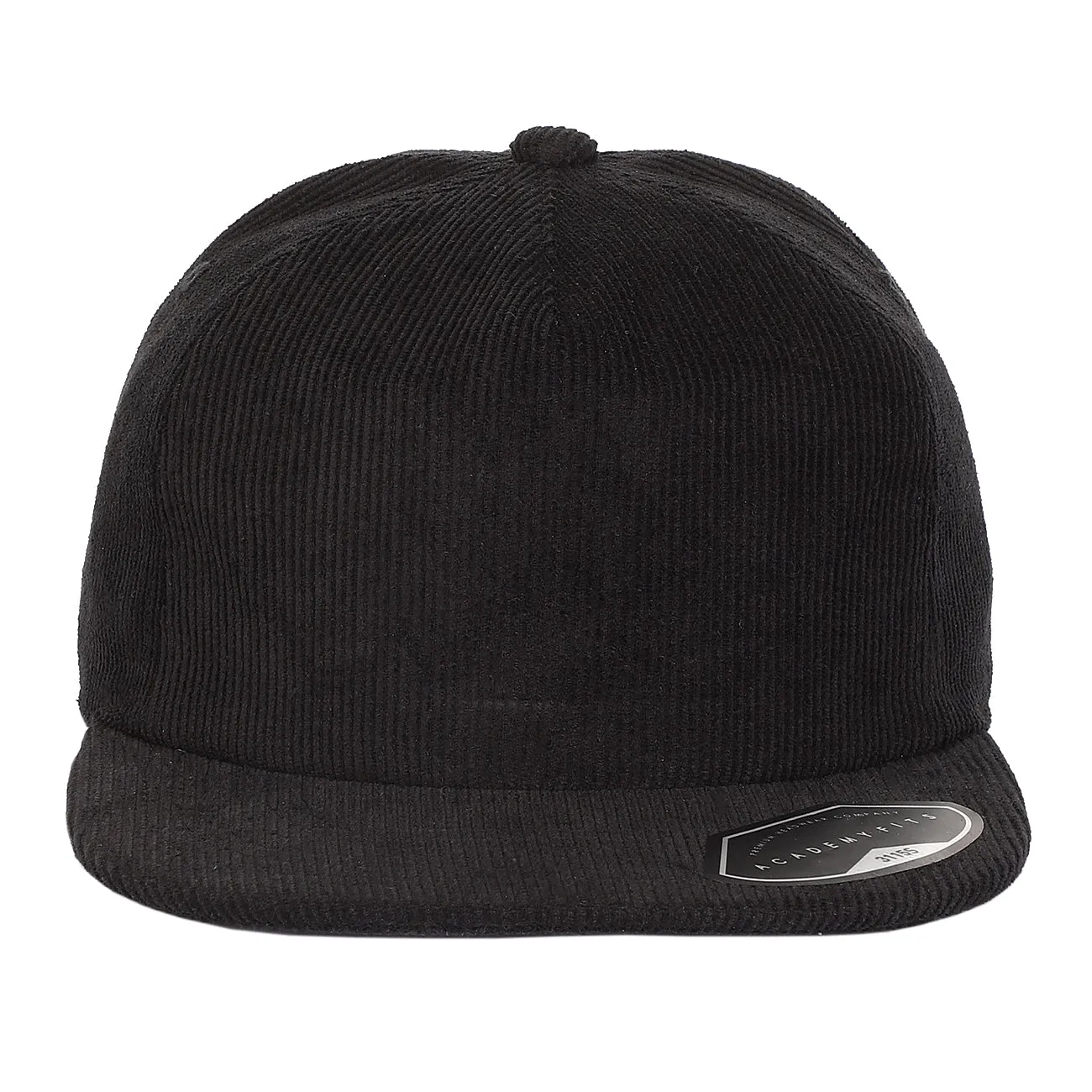 Corduroy Unstructured Flat Bill Adjustable Snapback Hat