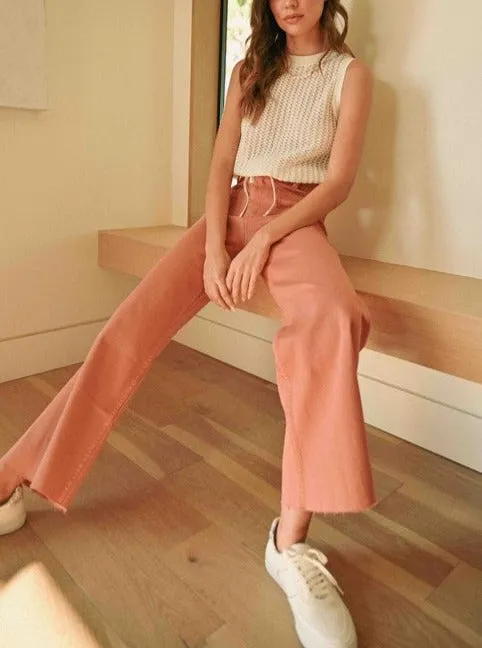 Crochet knit top