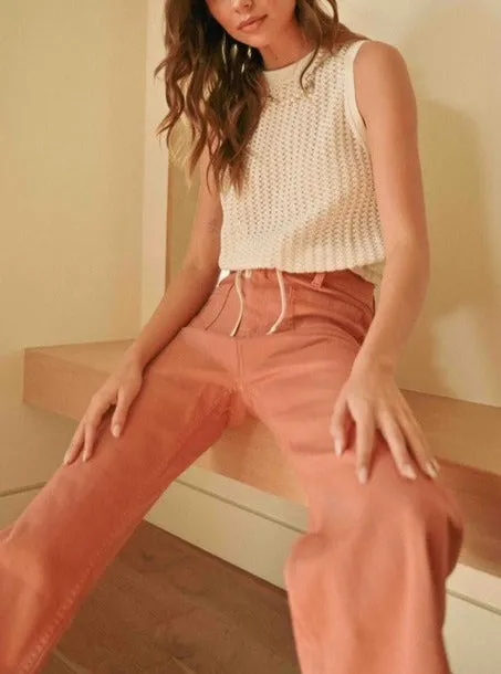 Crochet knit top