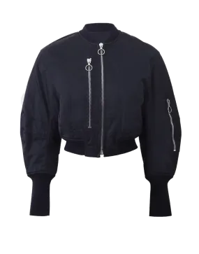 Cropped Flight Jacket