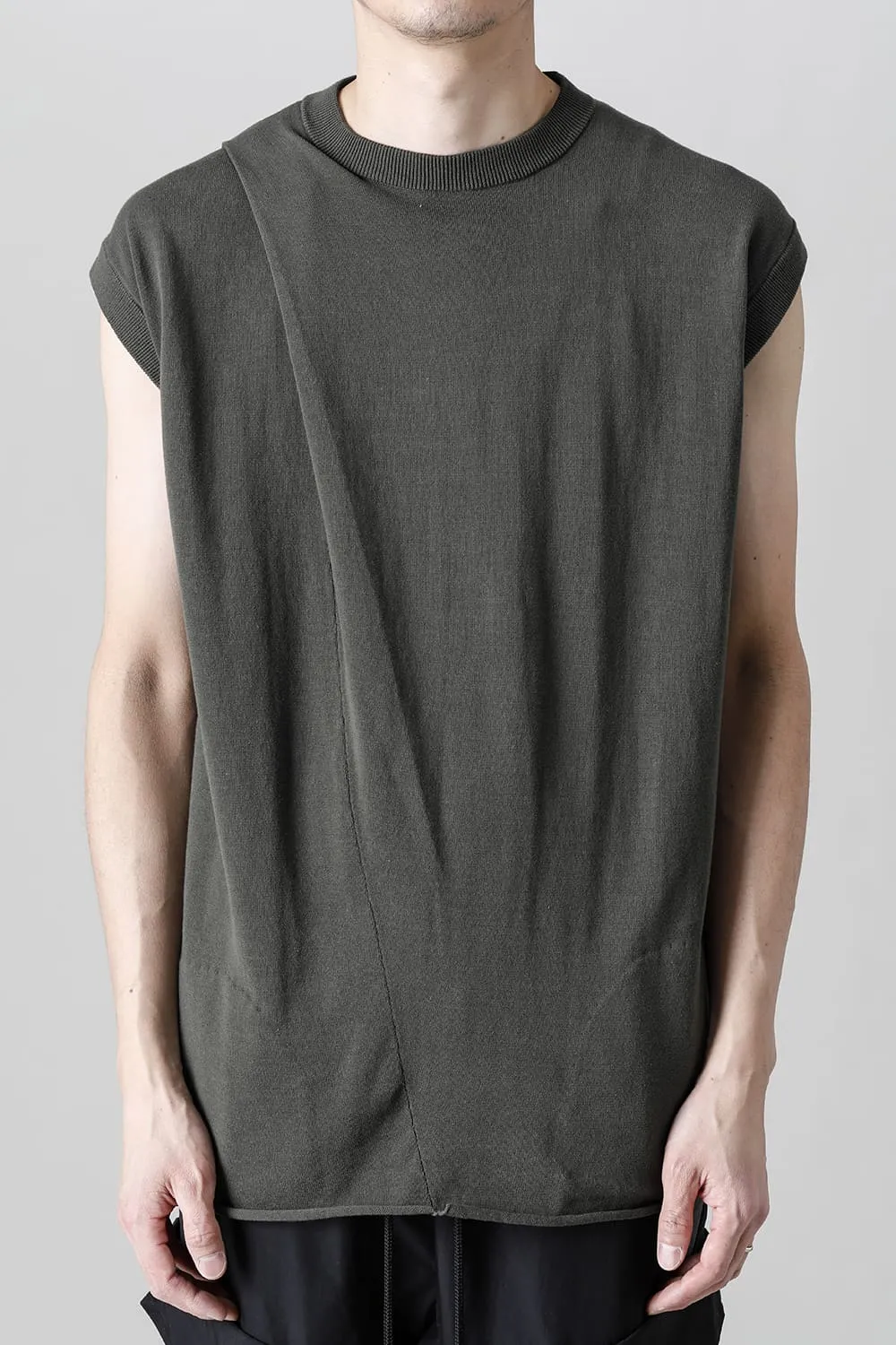 Cross Knit Jersey Khaki
