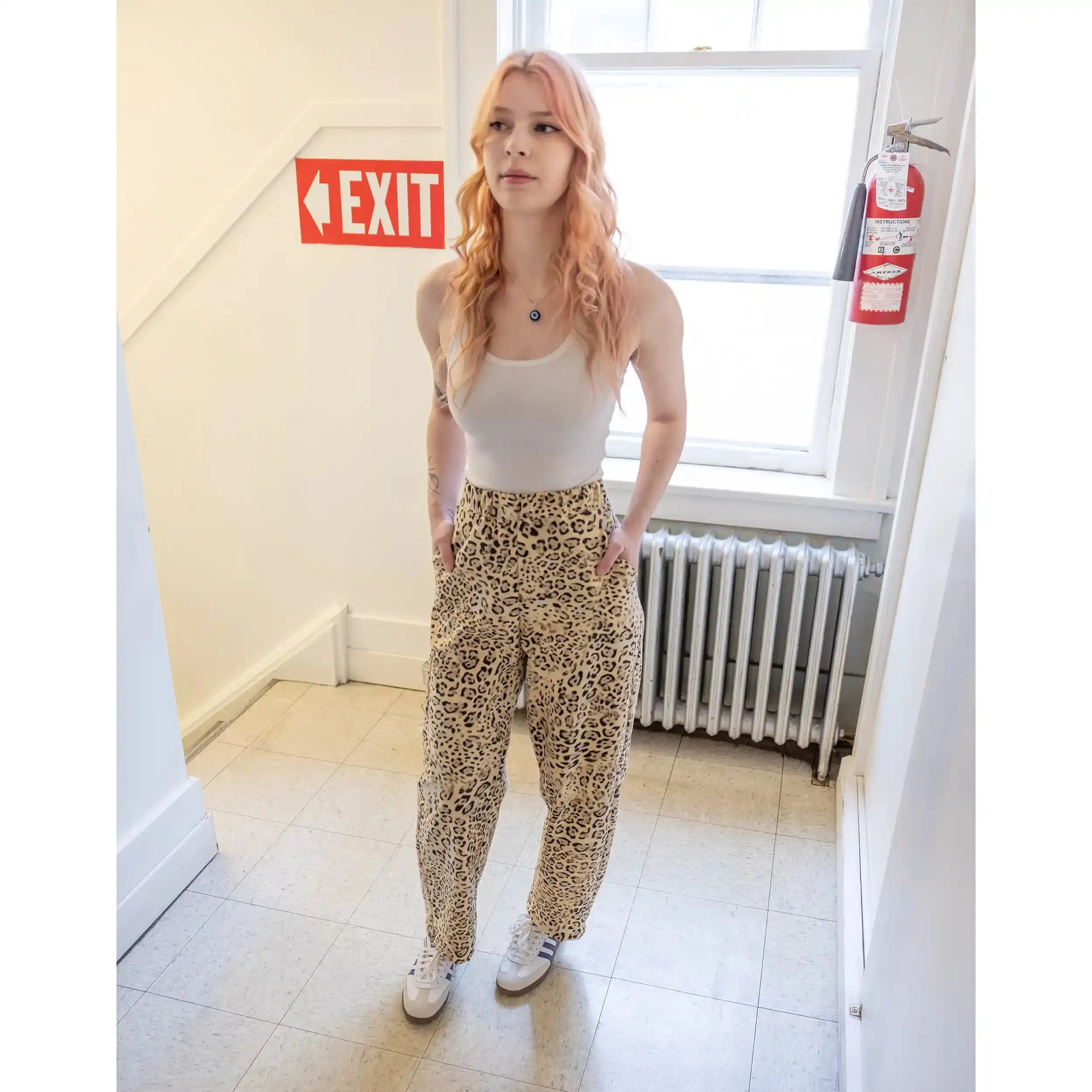 CUB Brett Pants, leopard corduroy
