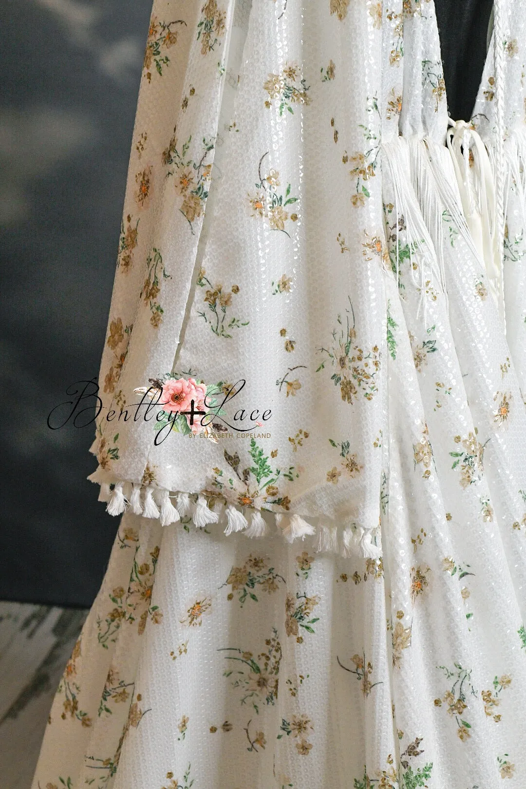 DAISY MAE - cream Bohemian Inspired gown (Teen/Adult) Maternity/ Non Maternity.