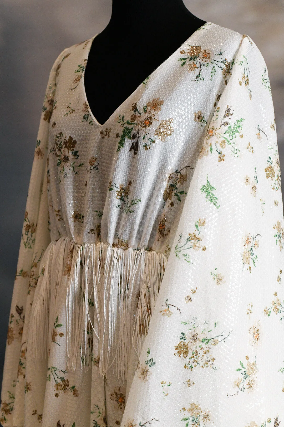 DAISY MAE - cream Bohemian Inspired gown (Teen/Adult) Maternity/ Non Maternity.