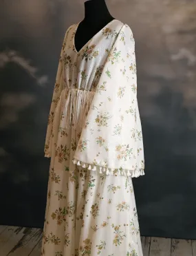 DAISY MAE - cream Bohemian Inspired gown (Teen/Adult) Maternity/ Non Maternity.
