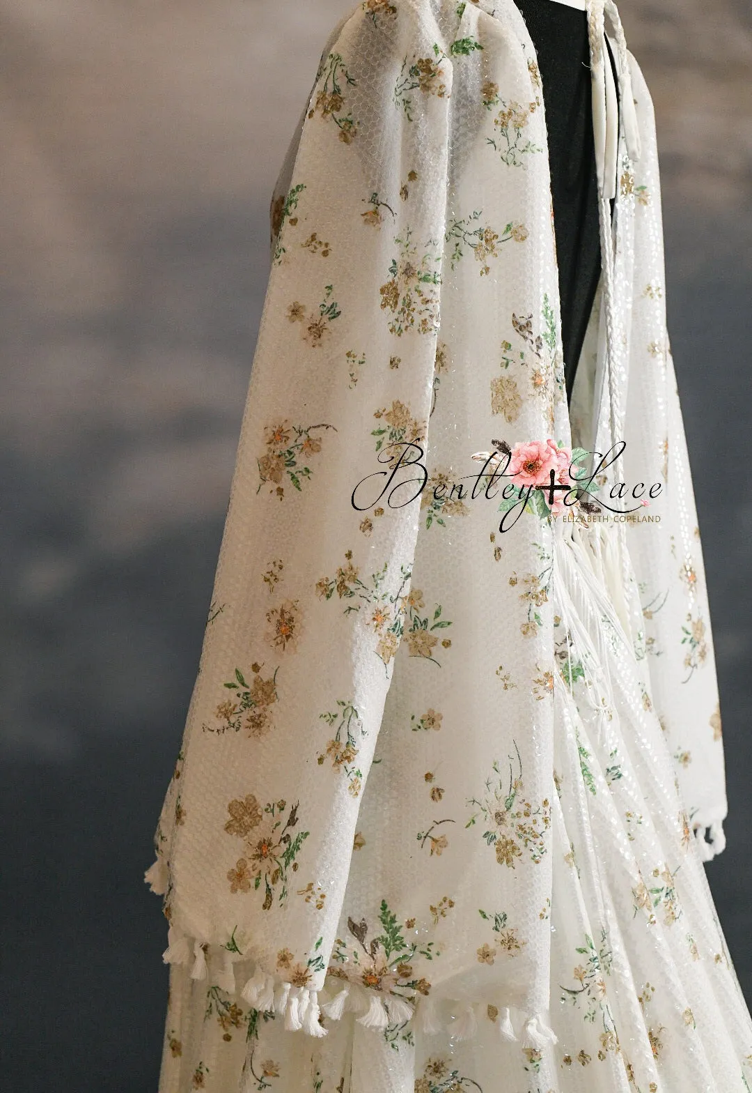 DAISY MAE - cream Bohemian Inspired gown (Teen/Adult) Maternity/ Non Maternity.