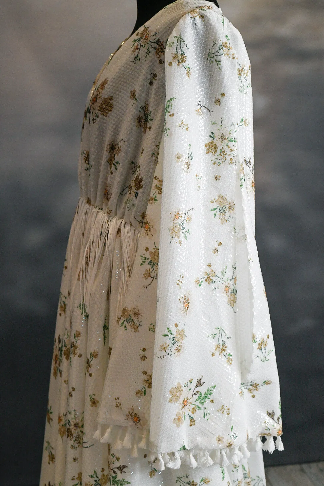 DAISY MAE - cream Bohemian Inspired gown (Teen/Adult) Maternity/ Non Maternity.