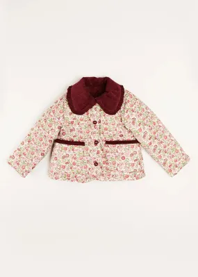Daphne Floral Reversible Corduroy Jacket in Pink (4-10yrs)