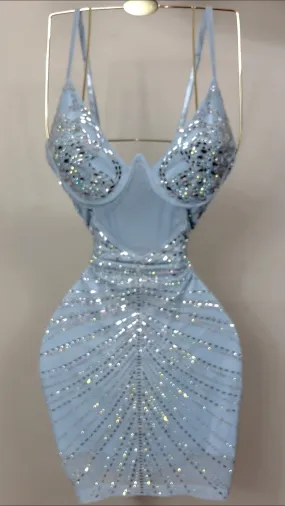 Divina Dress - Baby Blue