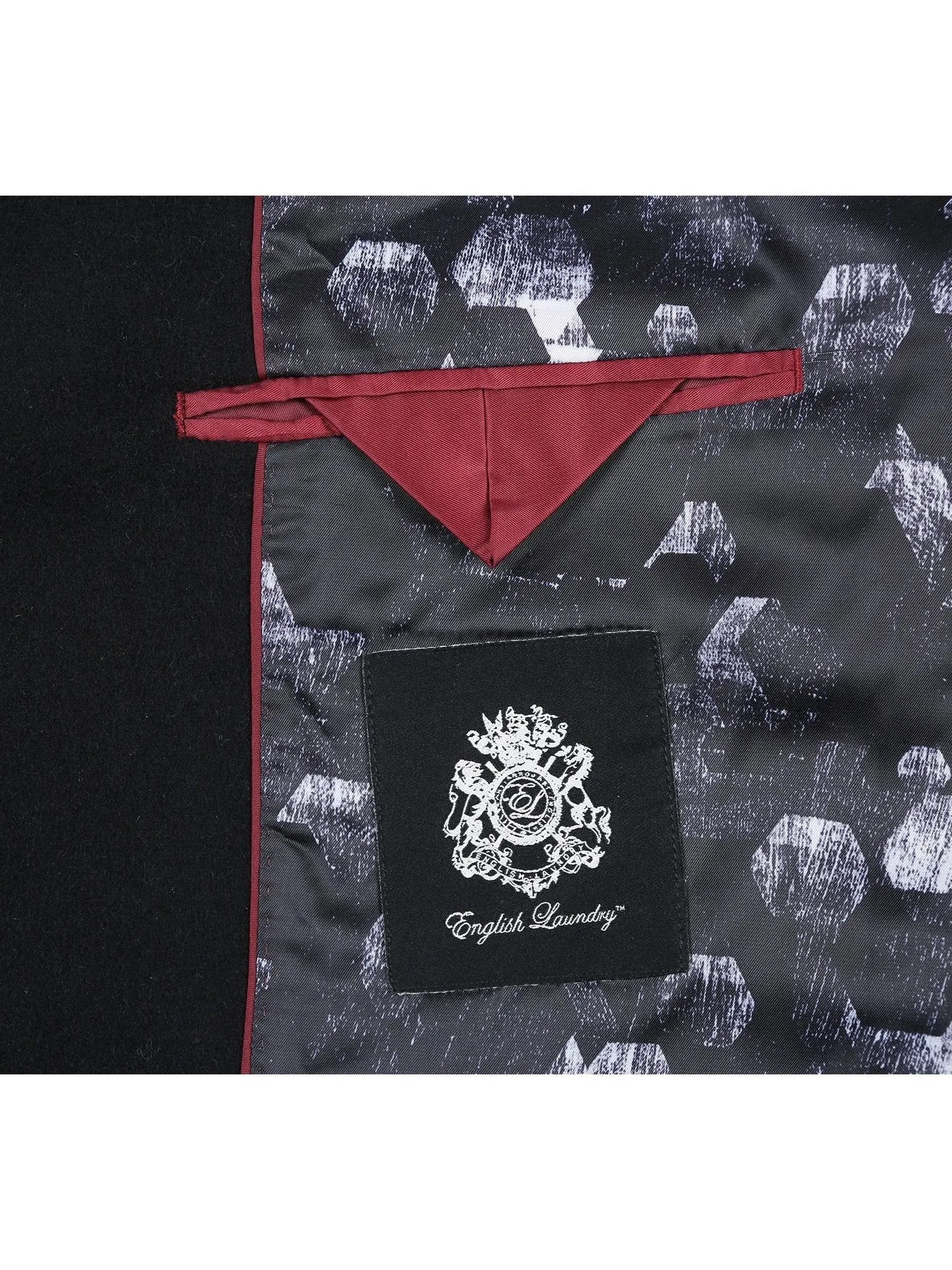 English Laundry Wool Blend Breasted Top Coat