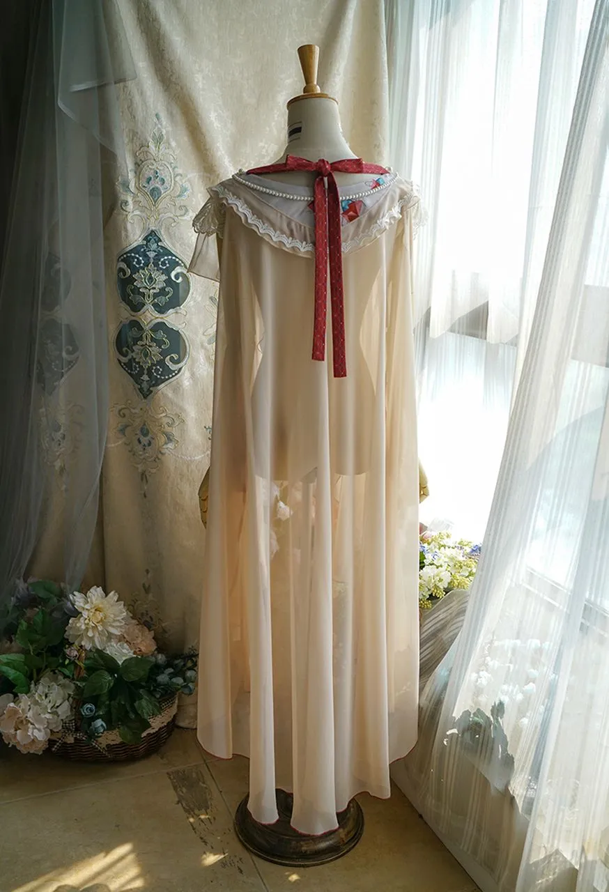 Ethereal Long Cape with Mantle