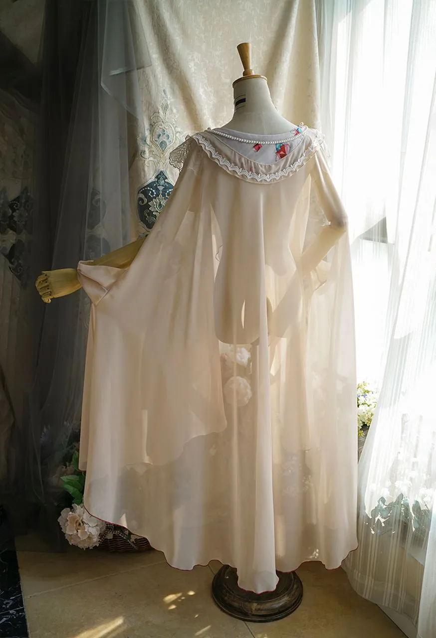 Ethereal Long Cape with Mantle