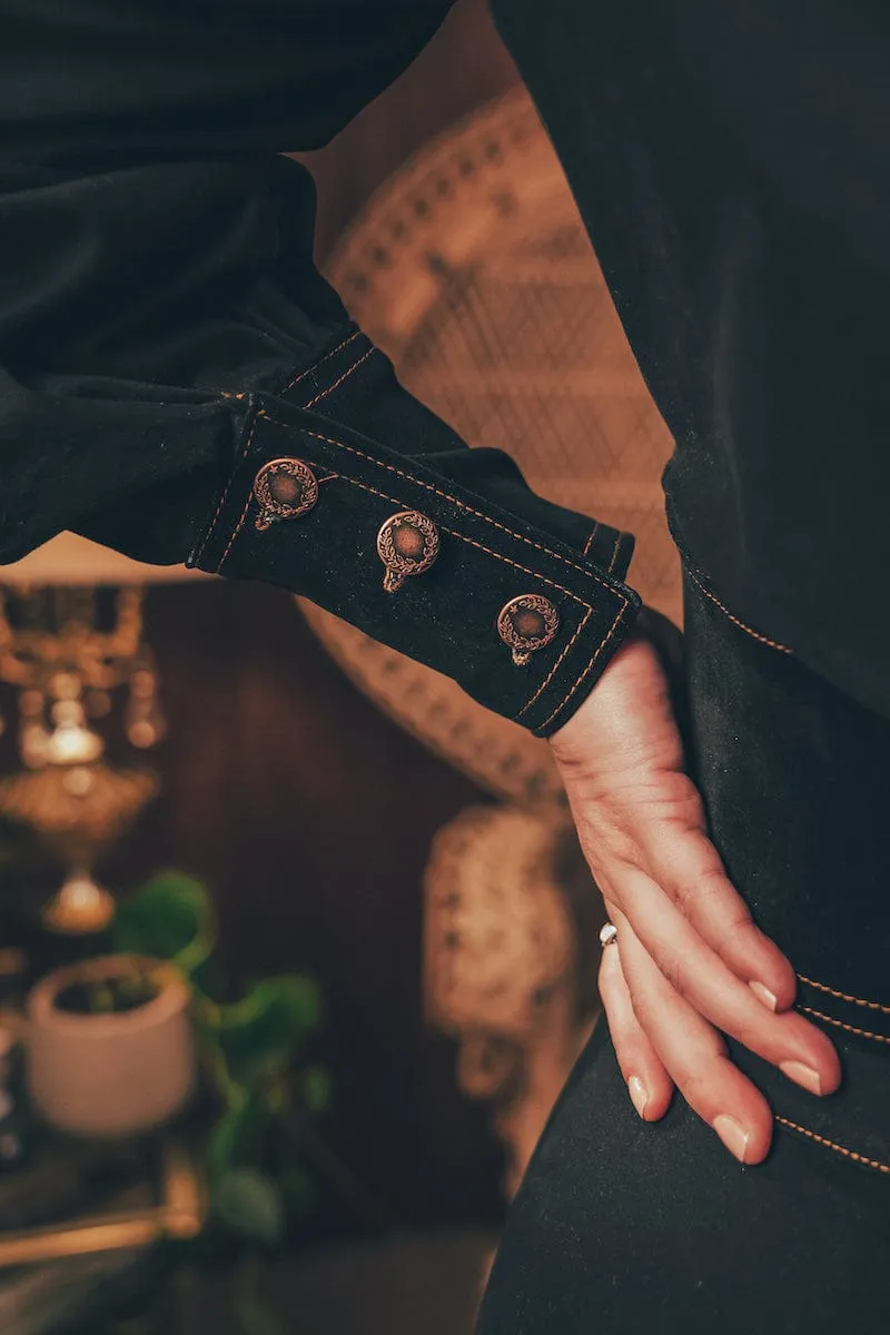 Farrah Cropped Jacket - Black