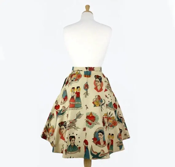 Frida Portraits Skirt