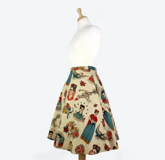 Frida Portraits Skirt