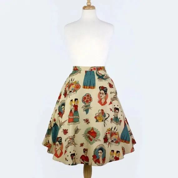 Frida Portraits Skirt
